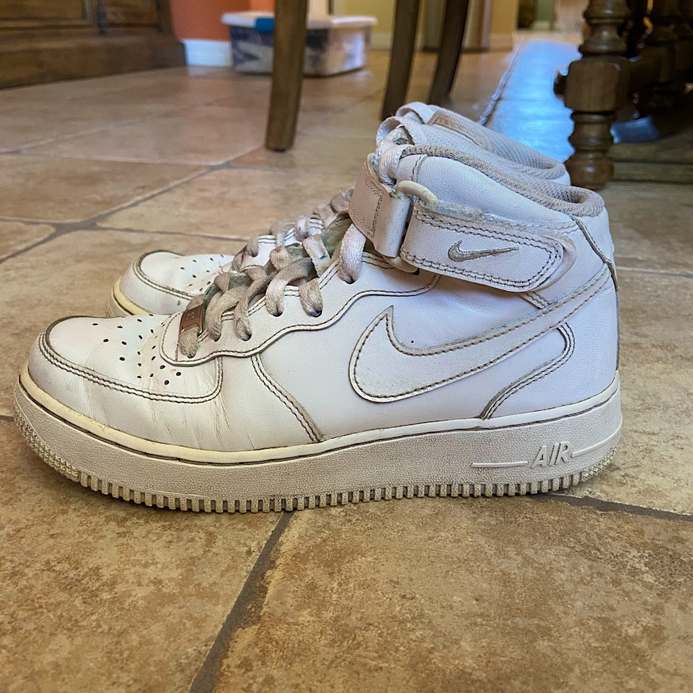 Women’s White High Top Air Force 1s